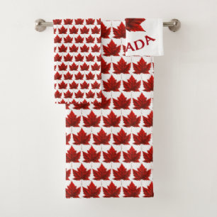 Serviettes de bain Canada Set Custom Canada Souven