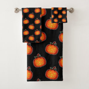 Serviettes de bain Citrouilles vibrantes
