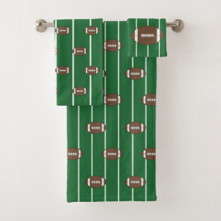 Serviettes de bain de football sport modèle ensemb