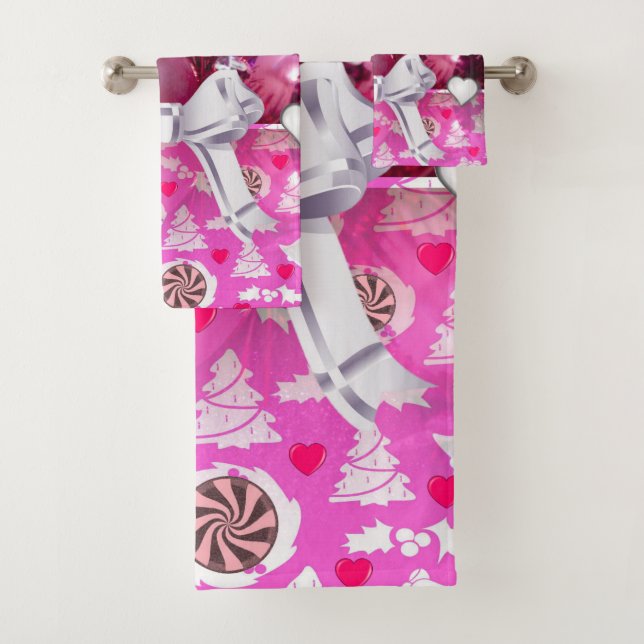 Serviettes de bain de Noël (En situation)