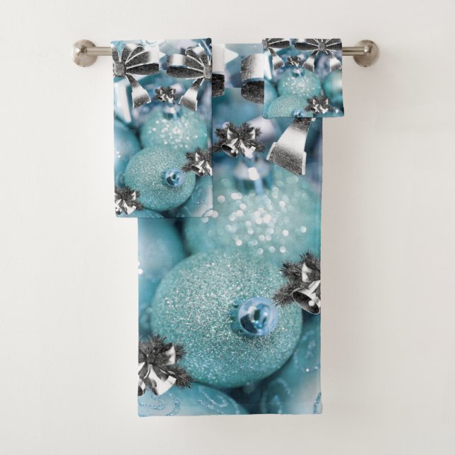 Serviettes de bain de Noël (En situation)