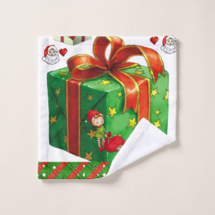 Serviettes de bain de Noël, Elfe