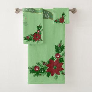 Serviettes de bain de Noël, Joyeux Noël