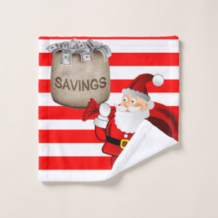 Serviettes de bain de Noël, Père Noël