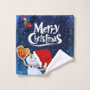 Serviettes de bain de Noël, Snowman