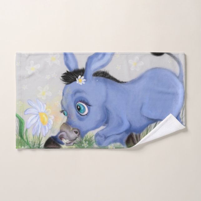 Serviettes de bain Donkey et Daisy (Serviette à main)