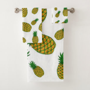 Serviettes de bain en ananas