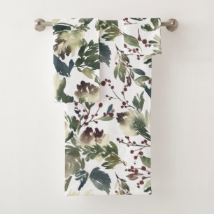 Serviettes de bain en Foliage d'hiver merveilleuse