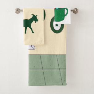 Serviettes de bain fermières