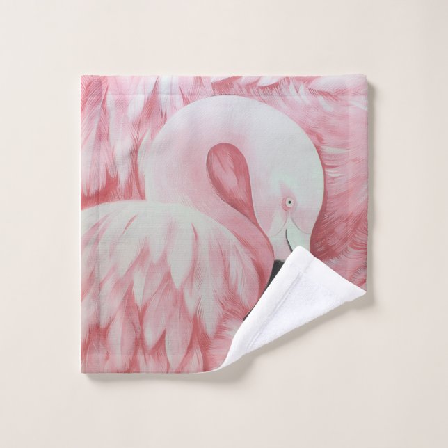 Serviettes de bain flamants roses (Gant de toilette)