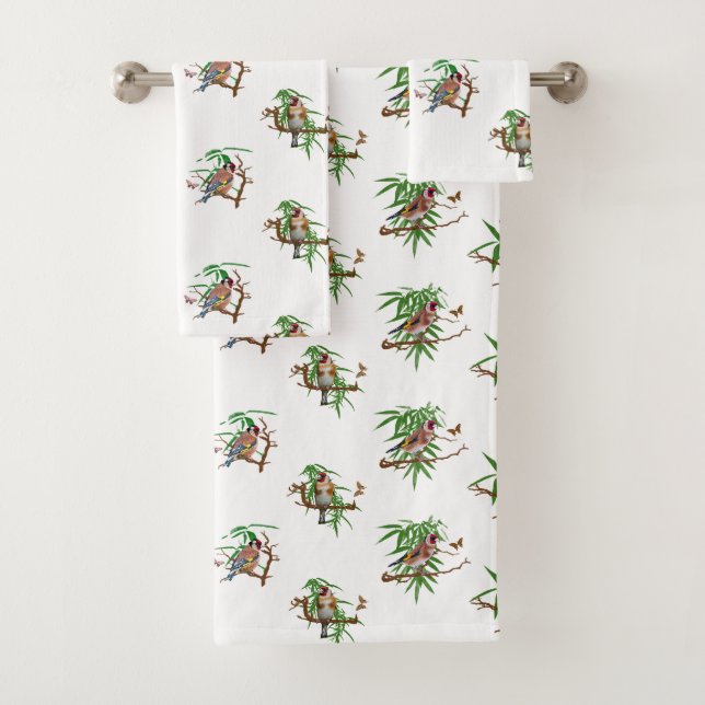Serviettes de bain Goldies Frenzy (Blanc) (En situation)