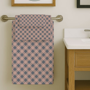 Serviettes de bain gris corail Élégance Luxe au qu