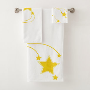 Serviettes de bain Jaune Stars