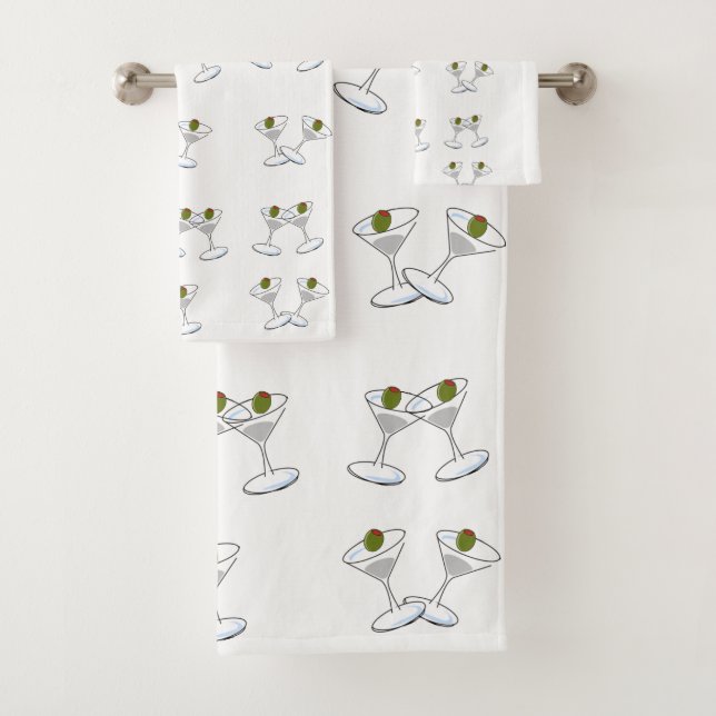 Serviettes de bain Jeux de Martini Lunettes (En situation)