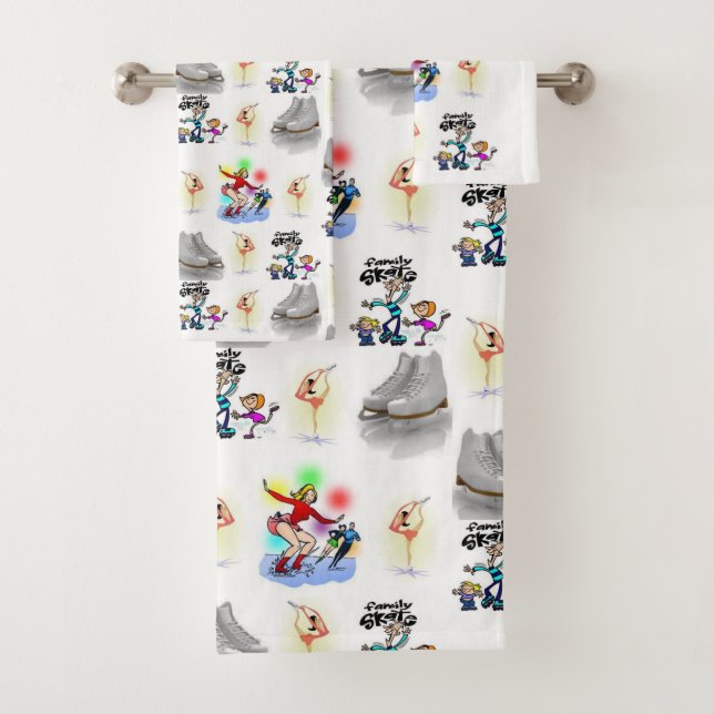 Serviettes de bain Jeux de patinage (En situation)