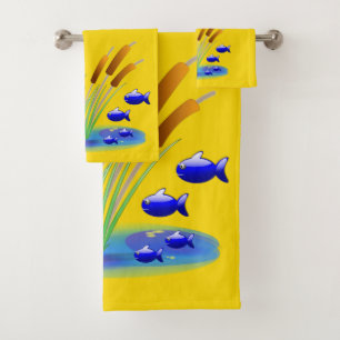 Serviettes de bain Jeux de poisson