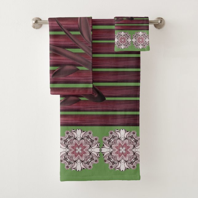 Serviettes de bain Jeux Floral (En situation)