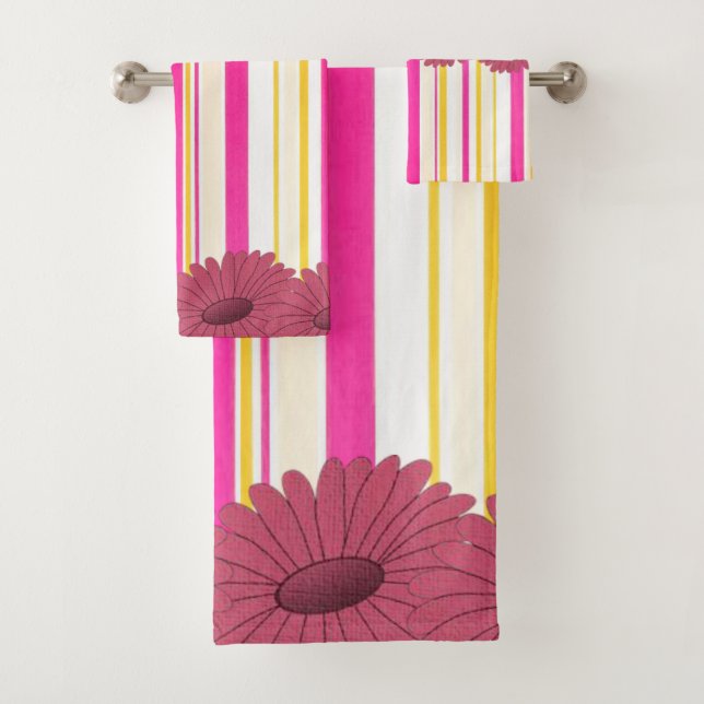 Serviettes de bain Jeux Floral (En situation)