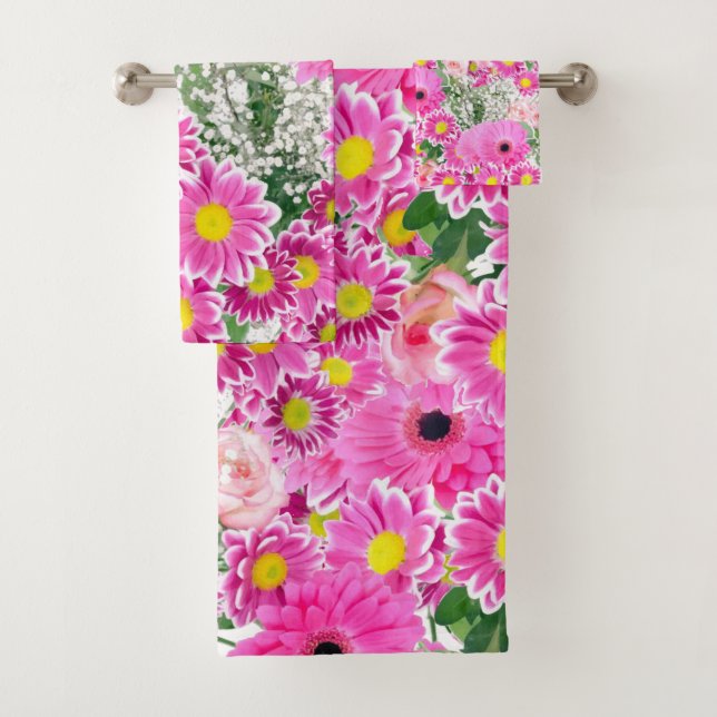 Serviettes de bain Jeux Floral (En situation)