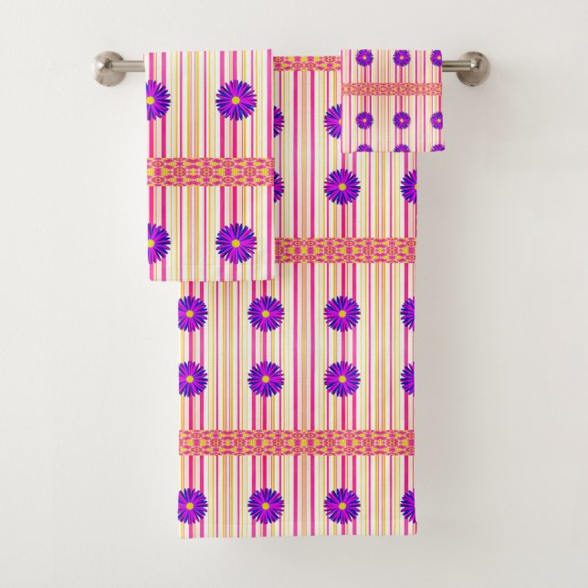 Serviettes de bain Jeux Floral (En situation)