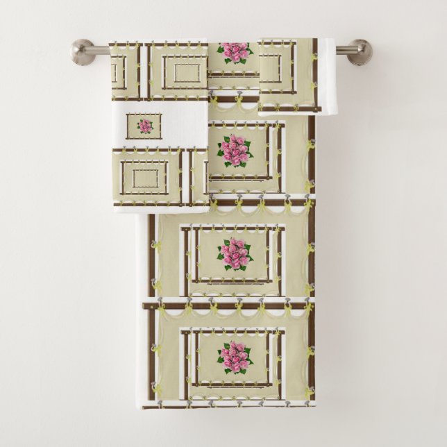 Serviettes de bain Jeux Floral (En situation)