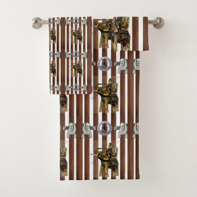 Serviettes de bain Jeux romain (En situation)