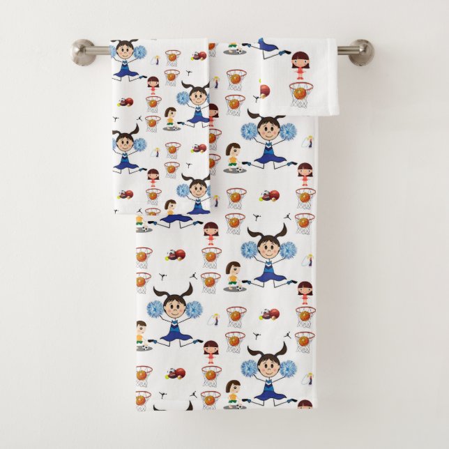 Serviettes de bain Jeux Sports (En situation)