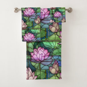 Serviettes de bain Lotus en Verre Tiré