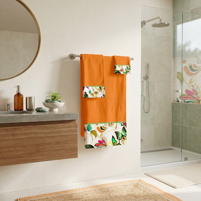 Serviettes de bain Papillons (Créateur téléchargé)