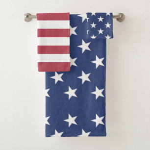 Serviettes de bain Patriotic Stars et Stripes