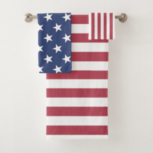 Serviettes de bain Patriotic Stars et Stripes