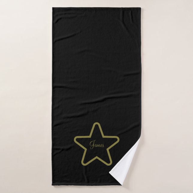Serviettes de bain personnalisées avec étoile  (Serviette de bain)
