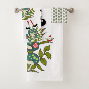 Serviettes de bain pour elfes de Noël, Père Noël
