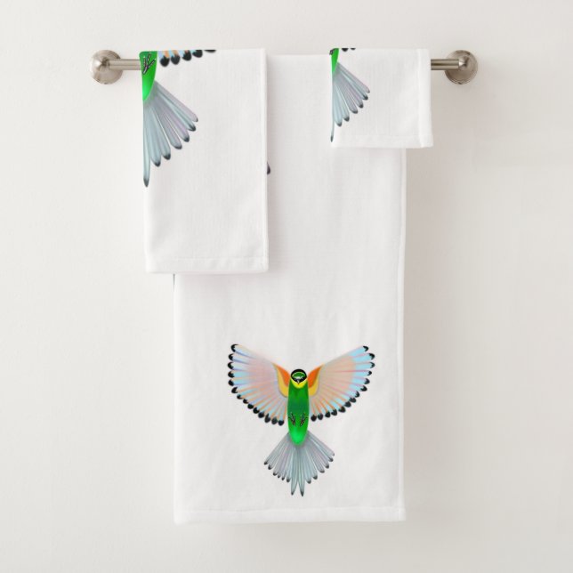 Serviettes de bain pour oiseaux volants (En situation)
