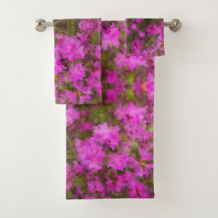 Serviettes De Bain Rhododendrons Violets