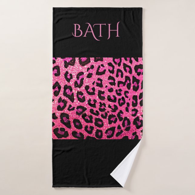 SERVIETTES DE BAIN ROSE ET NOIR DÉPOSÉES ! CONCEPT (Serviette de bain)