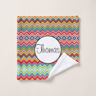 Serviettes de bain set Chevron