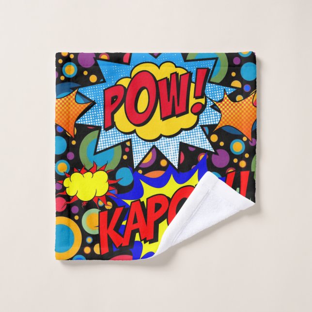 Serviettes De Bain Set Pow Kapow (Gant de toilette)