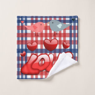 Serviettes de bain set Saint Valentin, Amour
