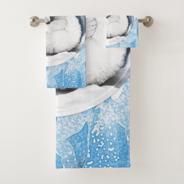 Serviettes de bain sets Noël (En situation)