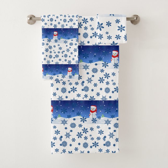 Serviettes de bain sets Noël (En situation)