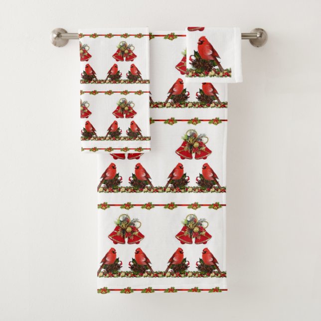 Serviettes de bain sets Noël (En situation)