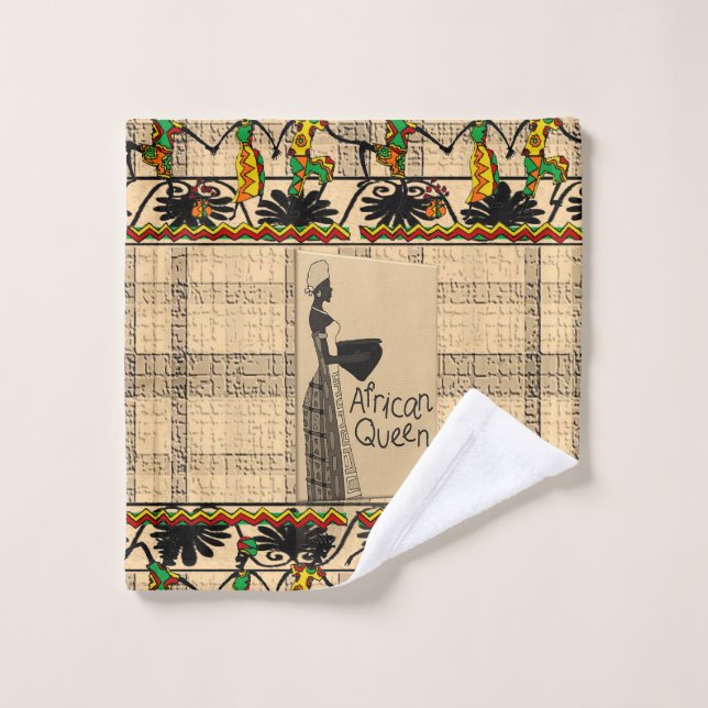Serviettes de bain sets Reine africaine (Gant de toilette)