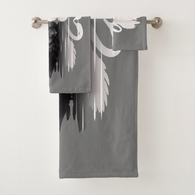 Serviettes de bain " Special Swan" (En situation)