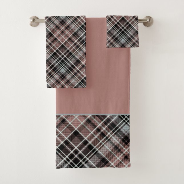 Serviettes De Bain Tartan Plaid Classique (En situation)