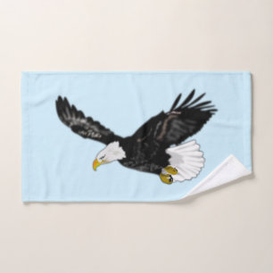 Serviettes de bain volantes d'aigle chauve - Coule
