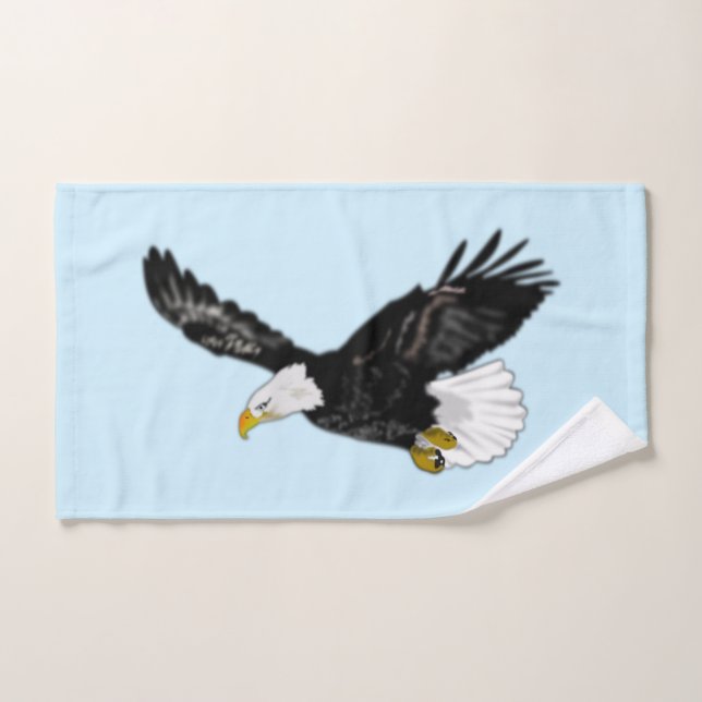 Serviettes de bain volantes d'aigle chauve - Coule (Serviette à main)