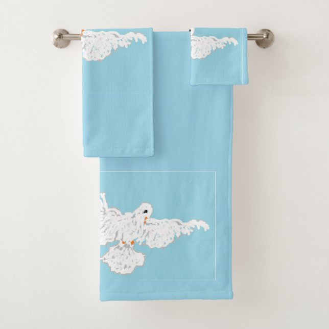 Serviettes de bain : White Dove (En situation)