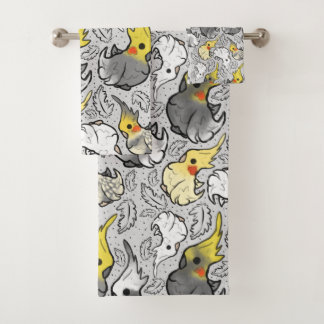 Serviettes De Bains Dusty Cockatiels