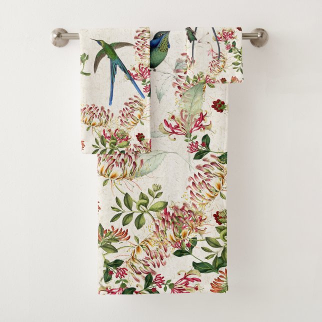 Serviettes de bains en fleur de miel pour oiseaux  (En situation)